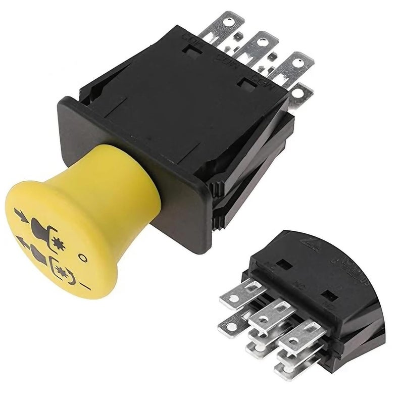 Diskary Lawn Mower PTO Switch Pull/Push 10A 8 Terminals for Exmark Toro 116-0124 103-5221 Lazer Z, Delta 6201-342, 6204-342, MTD 725-07520 - Image 1